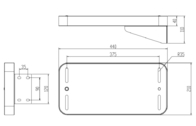 Lector de puertas RFID con interfaz RS-232 DB9 para UHF Lector de portales RFID para venta al por menor de ropa