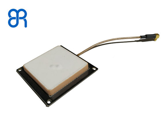 2dBic RFID Cerámica Antena UHF Blanco con conector SMA para entornos severos
